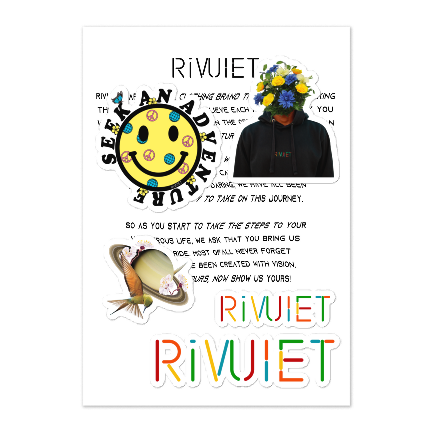 Rivulet Vision sticker sheet